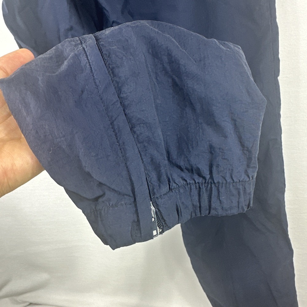 Vintage‎ Nike Track Pants Men's Large Navy Blue Swoosh Windbreaker Y2K 90s - Picture 11 of 11